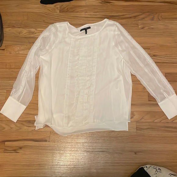 White House Black Market Tops - White House Black Market White Blouse size 14